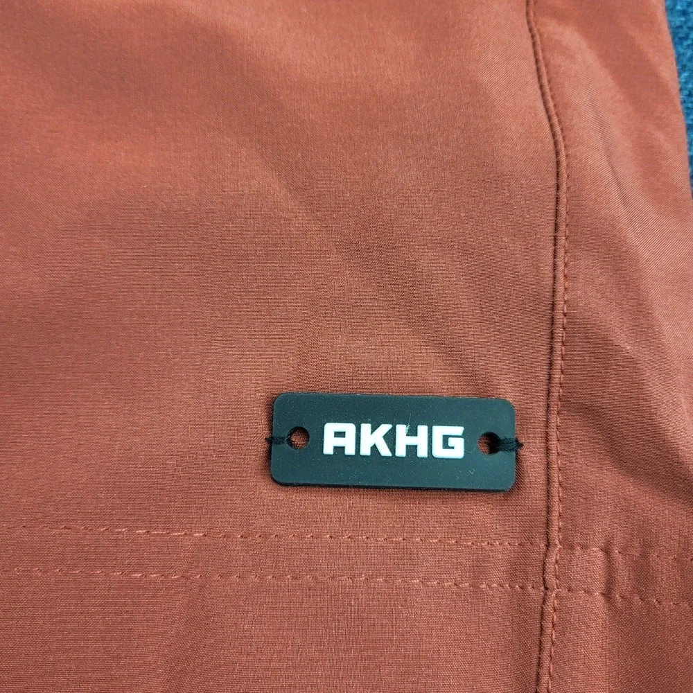 AKHG Duluth Trading Co Lost Lake 8 Inch Swim Shorts Rust Red 3XL NEW Outdoor